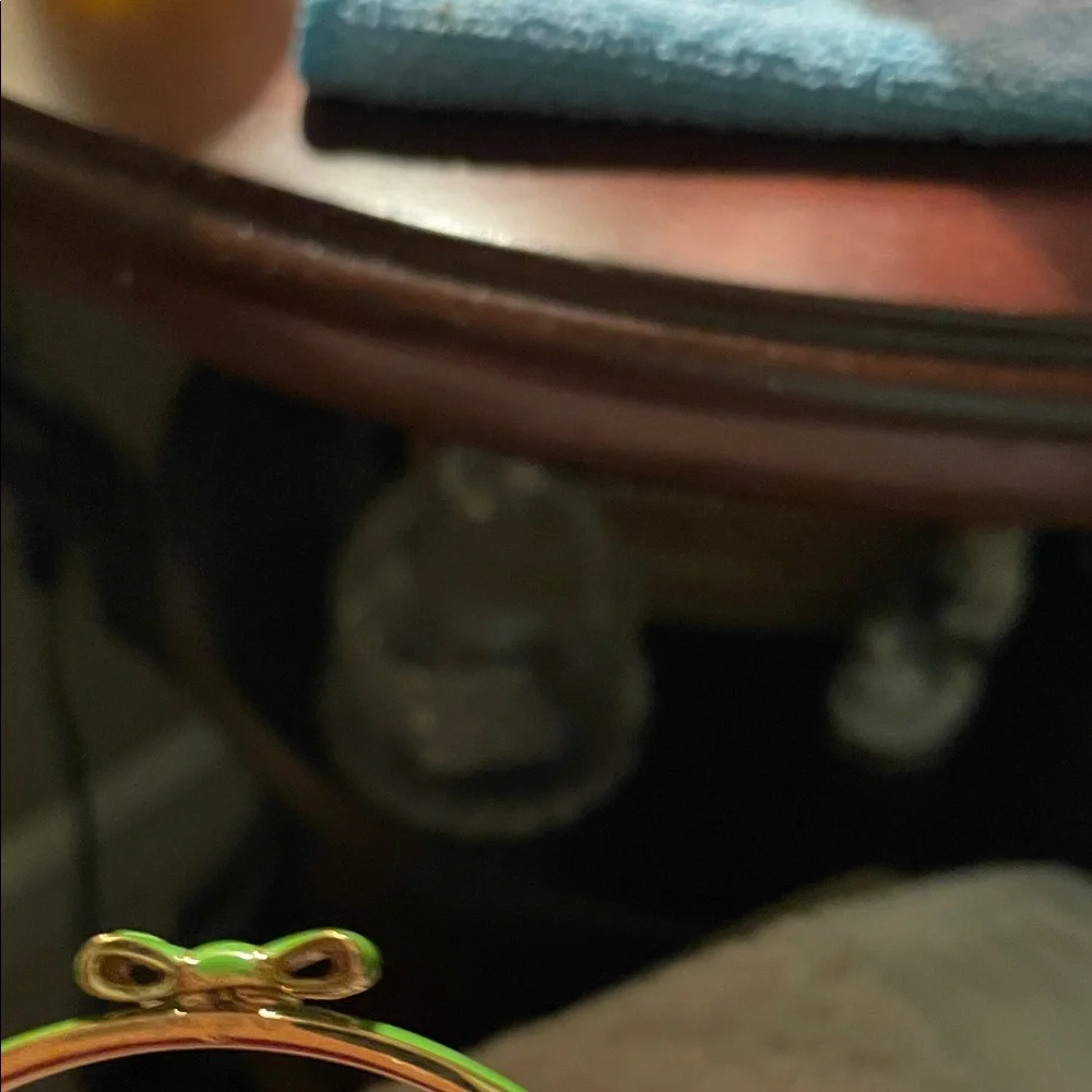 Kate Spade Green  Enamel Bow Bangle Bracelet - Authentic - Picture 3 of 9